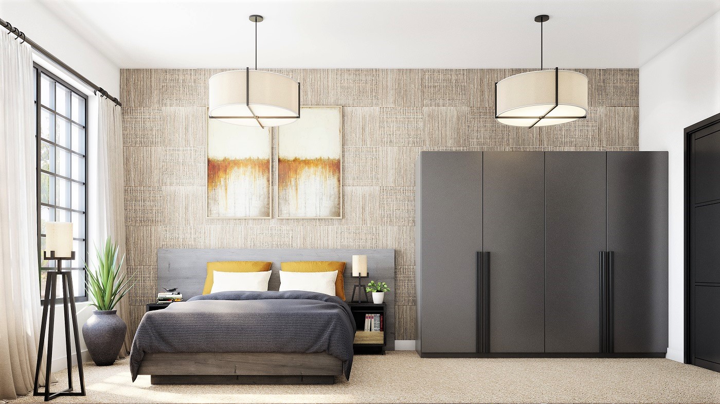 Apartment bedroom interior design CGI. | 3D CAD VISUALS | HIGH QUALITY ...